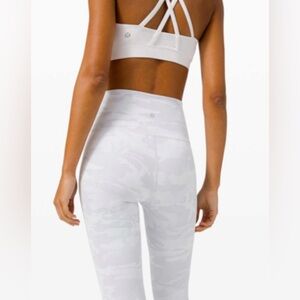 Lululemon White Camo Wunder Under Leggings